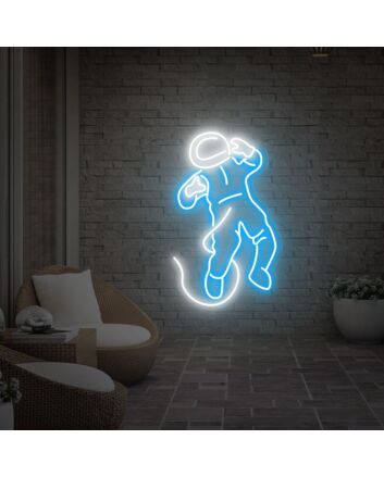 Brighten Your Space: Astronaut Spaceman Art Neon Decor - Perfect for Home Office, Gaming Rooms, or as a Unique Gift for Your Boyfriend