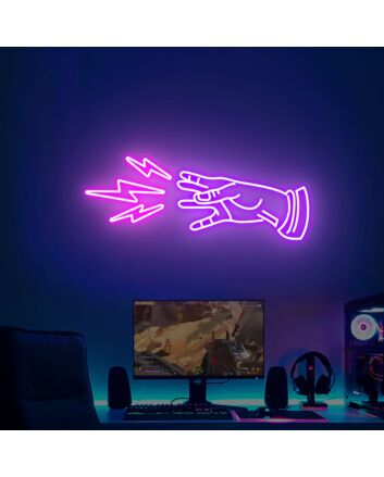 Enhance Your Gaming Space or Party Ambiance with the Bioshock Plasmids LED Neon Sign, Perfect for Game Rooms, Bars, and Geek Chic Weddings.