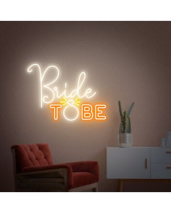 Add a captivating glow to your wedding or engagement celebration with the Bride To Be Led Neon Sign - A Memorable Backdrop and Gift.