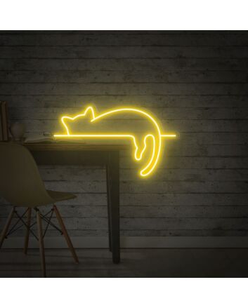 Brighten Up Any Space - Perfect for Home, Office, or Party Ambiance with Cat Wall Decor Animal Lover Gifts Neon Decor.