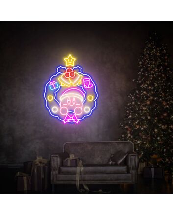 Brighten Up Celebrations and Game Nights: Christmas Decor Led Neon Wall Art for Kids, Perfect for Home, Parties, and Gaming Room Decor.