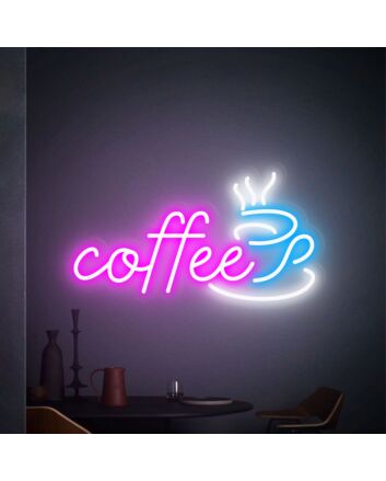 Brighten Up Your Cafe, Kitchen, or Home Office with the Coffee Shop Kitchen Wall Decor Cafe Led Neon Sign