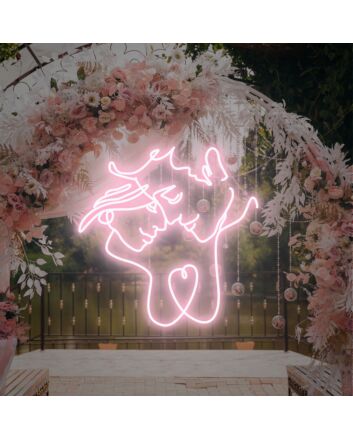 Add a Romantic Glow to Your Wedding, Anniversary, or Home with Couple Wall Art Led Neon Sign Wedding Decor.