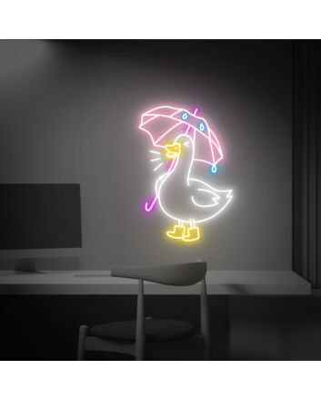 Brighten Up Any Space: Duck Led Signs Birthday Gift Neon - Perfect for Kids' Rooms, Parties, and Home Decor.