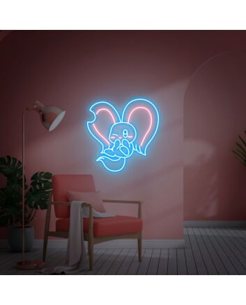 Brighten Your Space: Elfilin Wall Decor Kirby Neon Wall Art Custom Neon Light Sign for Kids Room, Playrooms, and Birthday Celebrations.