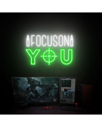 Enhance Your Space: Focus On You Led Neon Sign, Perfect for Adding a Vibrant Touch to Home Decor, Office Ambiance, and Store Displays.