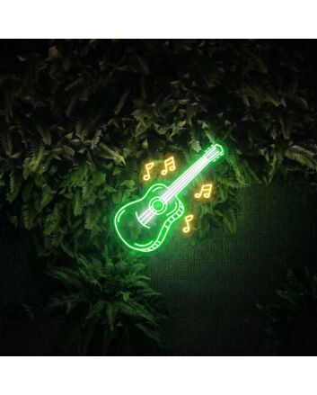 Brighten Up Your Space: Perfect for Home Decor, Office Ambiance, or as a Vibrant Addition to Bar, Pub, Club, and Live Show Settings with the Guitar Led Neon Sign Wall Art.