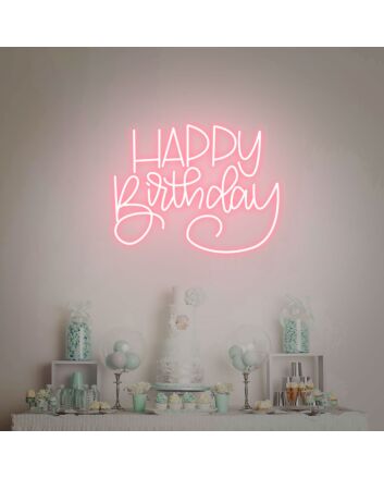 Celebrate in Style: Happy Birthday Led Neon Sign for Vibrant Home Decor and Memorable Kids Party Celebrations