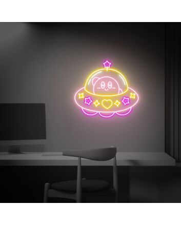 Transform Your Space: Kirby Led Neon Sign for Kids' Bedrooms, Gaming Havens, and Anime-Themed Parties