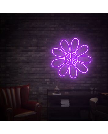 Brighten Your Spaces with Serenity: Peace And Love Led Neon Sign Wall Art - Perfect for Home Decor, Office Ambiance, and Celebratory Events like Weddings and Parties