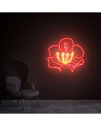 Brighten Your Spaces: Phoenix Flower Led Neon Sign - A Perfect Touch for Bedroom Decor, Office Ambiance, and Romantic Weddings.