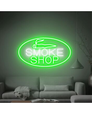 Brighten Your Space: Smoke Shop Led Neon Sign, Perfect for Home Decor, Bars, Offices, and Festive Celebrations