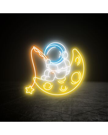 Brighten Your Nights and Celebrate in Style with Space Astronaut Led Neon Sign for Dreamy Home, Office, Storefront, and Stellar Party Decorations.