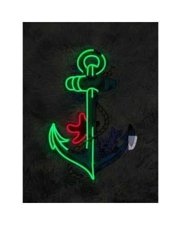 Brighten Up Your Office, Bar, or Storefront with the Versatile Anchor Shop Decor Fan Club Anchor Led uv Neon Sign.