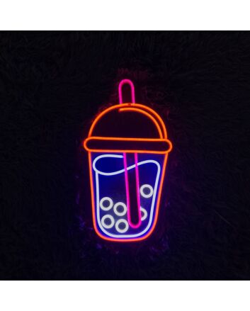 Brighten Up Your Cafe or Home with the Vibrant Bubble Tea Led Neon Sign - Perfect for Parties, Storefronts, and Kitchen Wall Decor.