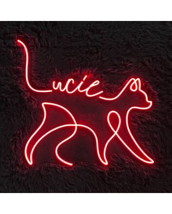Brighten Your Space: Cat Line Art Led Neon Sign Animal Lover Neon Light, Perfect for Home Decor, Bars, and Animal-Themed Events.