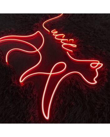Brighten Your Space: Cat Line Art Led Neon Sign Animal Lover Neon Light, Perfect for Home Decor, Bars, and Animal-Themed Events.