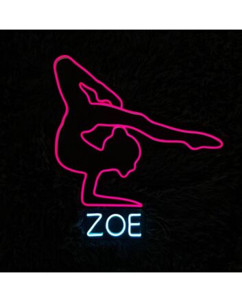 Light Up Your Dance Studio or Bedroom with the Contortion Girl Led Neon Sign Ballet Dancer - Perfect for Home Decor, Dance Spaces, and Celebratory Events.