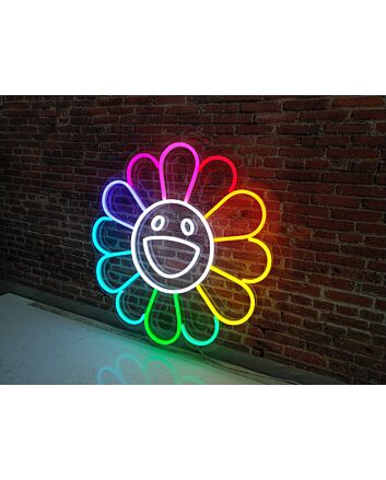 Takashi Murakami Flower LED Sign