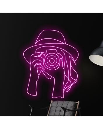 Brighten Your Space: Cowgirl Taking Photo Led Neon Sign - Perfect for Home Decor, Office Ambiance, or Adding a Western Flair to Your Bar or Store.