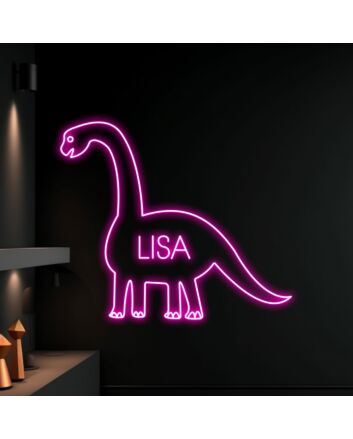 Brighten Your Child's Bedroom or Next Birthday Bash with Dinosaur Led Sign, Perfect for Room Decor and Party Atmosphere.