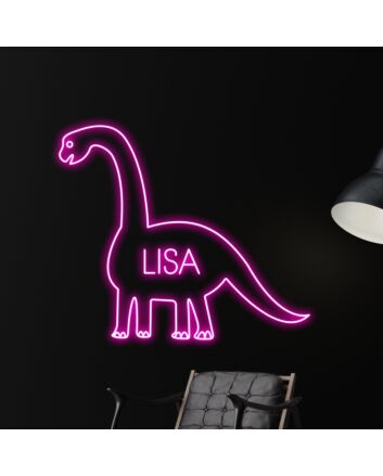Brighten Your Child&#039;s Bedroom or Next Birthday Bash with Dinosaur Led Sign, Perfect for Room Decor and Party Atmosphere.