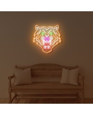 Tiger Head LED Neon Sign