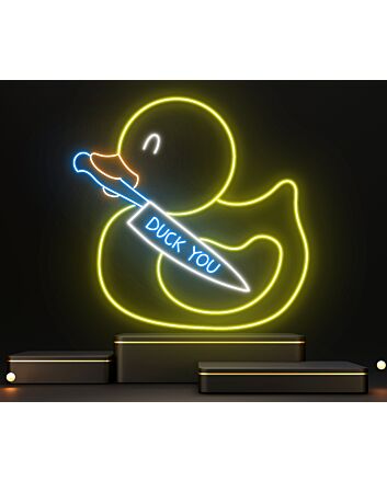 Brighten Your Festivities: The Duck You Led Neon Sign for Christmas, Perfect for Home, Bars, and Office Celebrations.