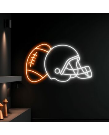 Brighten Up Your Sports Bar or Game Room with Football Led Sign Football Neon Light - Perfect for Sports Clubs, Stadiums, and Home Decor.