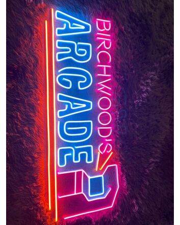 Elevate Your Game Room, Man Cave, or Party Space with Game Arcade Neon LED Sign, Perfect for Adding a Playful Glow to Home Decor, Office Hangouts, and Bar Ambiances.
