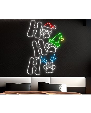 Brighten Your Festive Celebrations with Hohoho Christmas LED Sign Merry Christmas Neon Light for Home, Office, and Store Decorations.