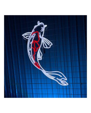 Brighten Your Space with Koi Fish Led Neon Sign: Perfect for Animal Lovers, Enhancing Restaurant Ambiance, and Adding a Unique Touch to Weddings and Parties.