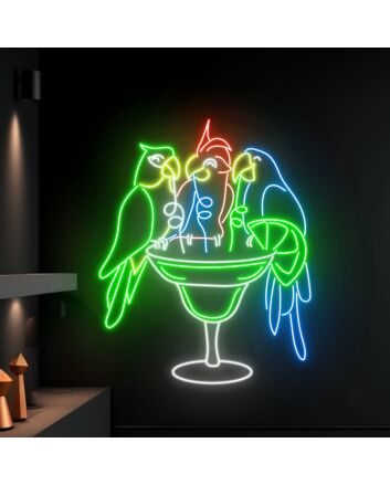 Parrot Led Sign Animal Lover Neon Light Restaurant Decor Led Neon Sign Bar Club Decor