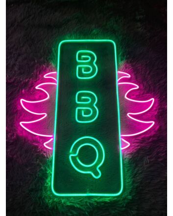 Pig Bbq Led Sign Grill Bbq Neon Light Restaurant Decor