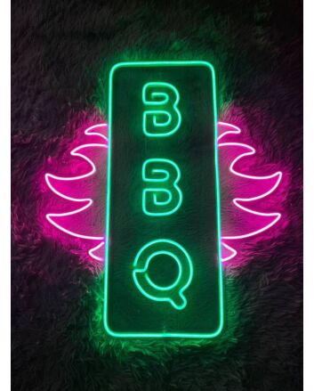 Pig Bbq Led Sign Grill Bbq Neon Light Restaurant Decor