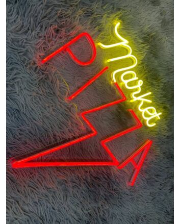 Pizza Market Custom Pizza Led Sign Pizza Restaurant Decor