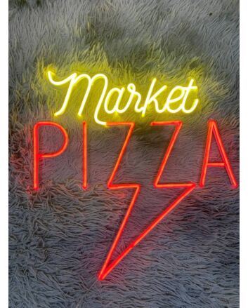 Pizza Market Custom Pizza Led Sign Pizza Restaurant Decor