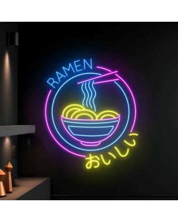 Ramen Neon Led Sign Ramen Japanese Logo Decor Ramen Hanging Led Neon