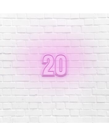 Number Twenty LED Sign