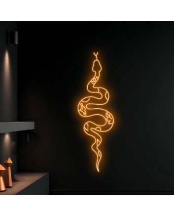 Snake Led Neon Sign Snake Neon Light Christmas Decor Wall Art Led Neon Sign