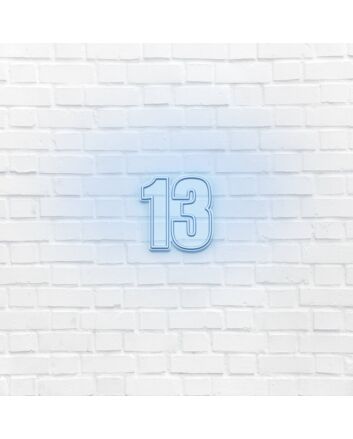 Number Thirteen LED Neon Sign