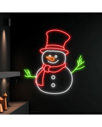 Snowman Christmas Led Neon Sign Christmas Led Sign Christmas Neon Light Christmas Decor