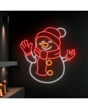 Snowman Christmas Led Neon Sign Snowman Merry Christmas Led Sign