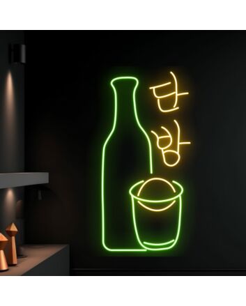 Soju Restaurant Led Neon Sign Light Bar Club Wall Decor