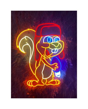 Squirrel Led Sign Cute Animal Led Light Restaurant Room Decor Bar Club Decor