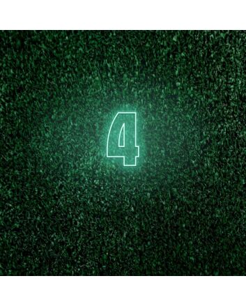 Number Four LED Neon Sign