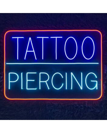 Tattoo Piercing Studio Welcome Led Neon Sign