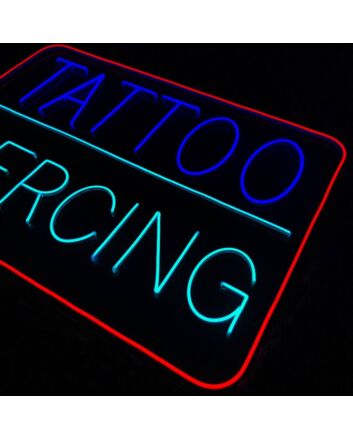 Tattoo Piercing Studio Welcome Led Neon Sign