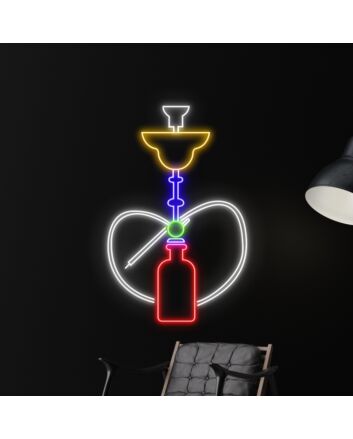 Wall Led Art Leaf Led Light Smoking Sign