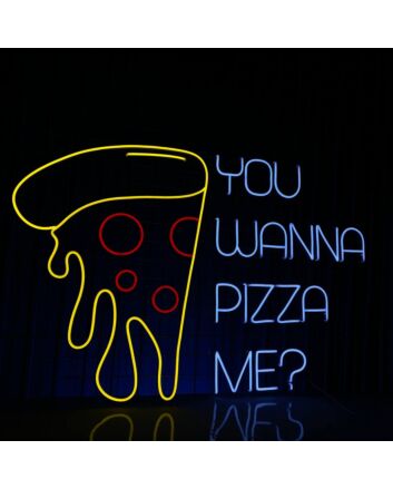 You Wanna Pizza Me Led Neon Sign Custom Pizza Led Sign Pizza Restaurant Decor